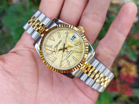 seiko homage rolex datejust